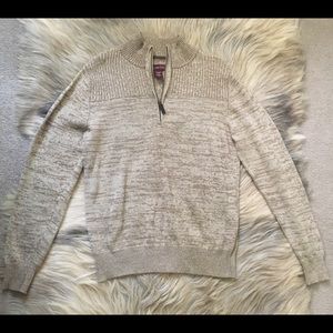 Covington Marble Look Beige/Taupe Men’s ZipSweater